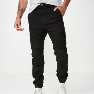 Cotton On Men's 30 Slim Denim Jogger Black